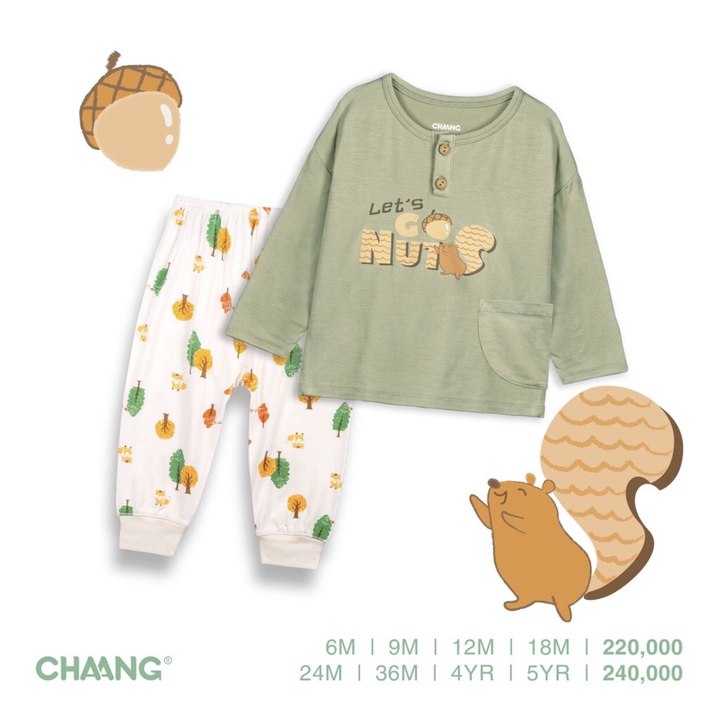CHAANG 2022- Bộ dài tay thu đông cổ trụ Chaang Park AW2022D10