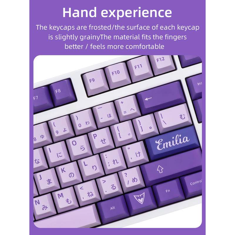 139 Keys Frost Witch The key cap Purple keycaps PBT material for GMK 61/68/84/87/96/980/104/108 Mechanical keyboard available
