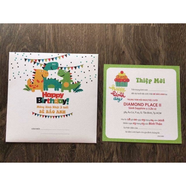 Thiệp thôi nôi cho bé