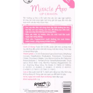 Son Miracle Apo Lip Crayon Rohto (3g)