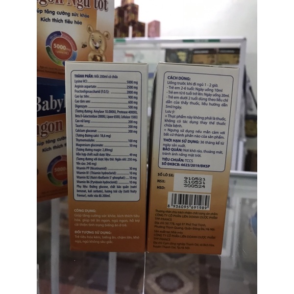 Babykids Ăn ngon ngủ tốt cho bé, giúp tăng cường sức khoẻ, kích thích tiêu hoá