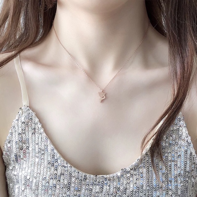 Dây chuyền titan hồ ly đuôi phun cát DTT129