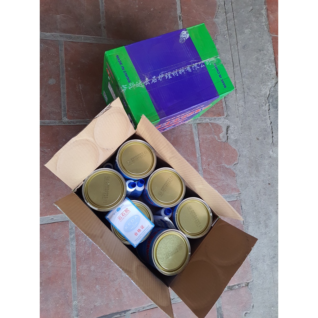 Bộ Keo dán đá gạch đá hoa cương 2 thành phần Teeniax và tuýp pha loại 1kg