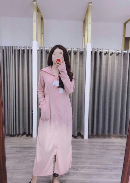 Áo chống nắng nữ dáng dài thông hơi thoáng mát