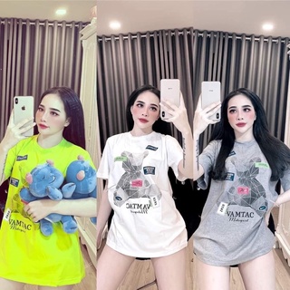 Áo thun from rộng giấu quần chất cotton