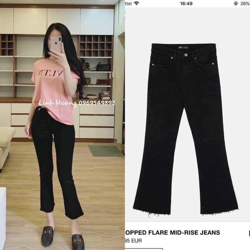 mã 59-615 QUẦN JEAN LOE ĐEN