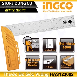Thước góc vuông 300mm ingco has123002, total tmt61126