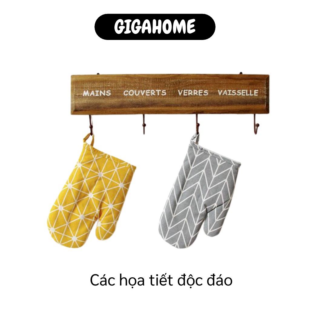 Găng Tay Cách Nhiệt GIGAHOME Bao Tay Lò Nướng, Lò Vi Sóng Cách Nhiệt, Không Trơn Trượt 6007