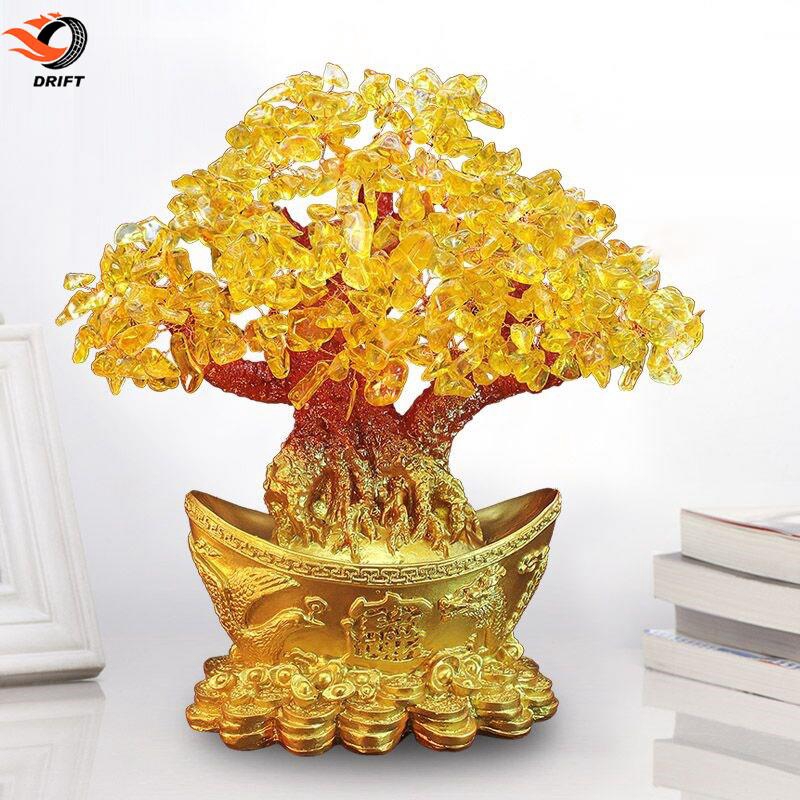 Cây kim tiền với kích thước 16*8*18cm dùng để trang trí nhà mang lại tài lộc