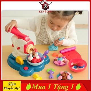 Đồ chơi đất nặn kinpow bộ làm mì đất sét tạo món ăn, sáng tạo nguyên liệu nấu ăn phong phú