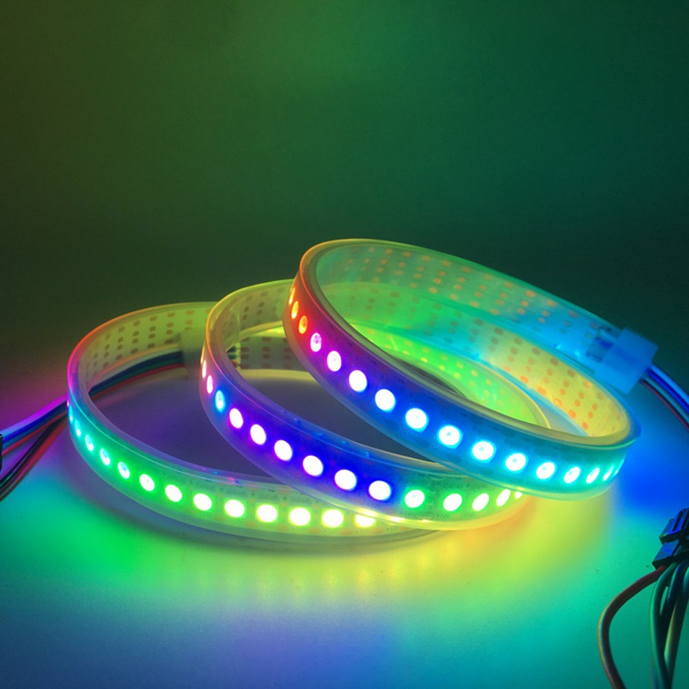 Dây đèn LED 5m Ws2812B + đồ điều khiển Dc5V + nguồn chất lượng cao