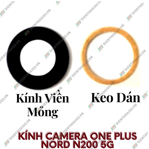 Mặt kính camera oneplus nord n200 có sẵn keo dán