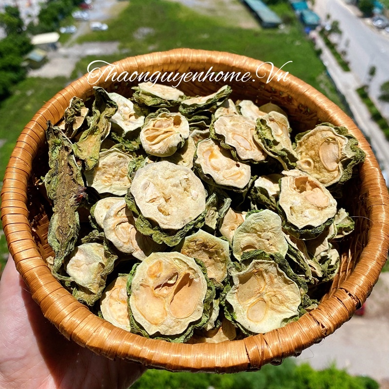 Quả mướp đắng ta (khổ qua rừng) quả nhỏ vỏ sần thái lát sấy lạnh