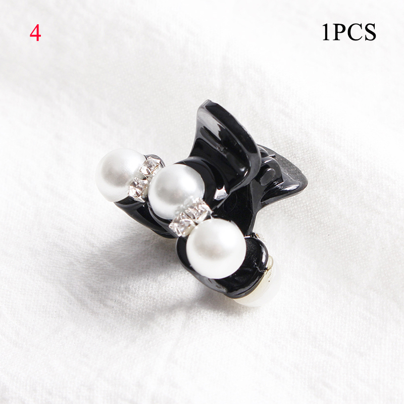 1PC Fashion Pearls Crystal Rhinestone Mini Hair Claw Hair Clip Hair Accessories