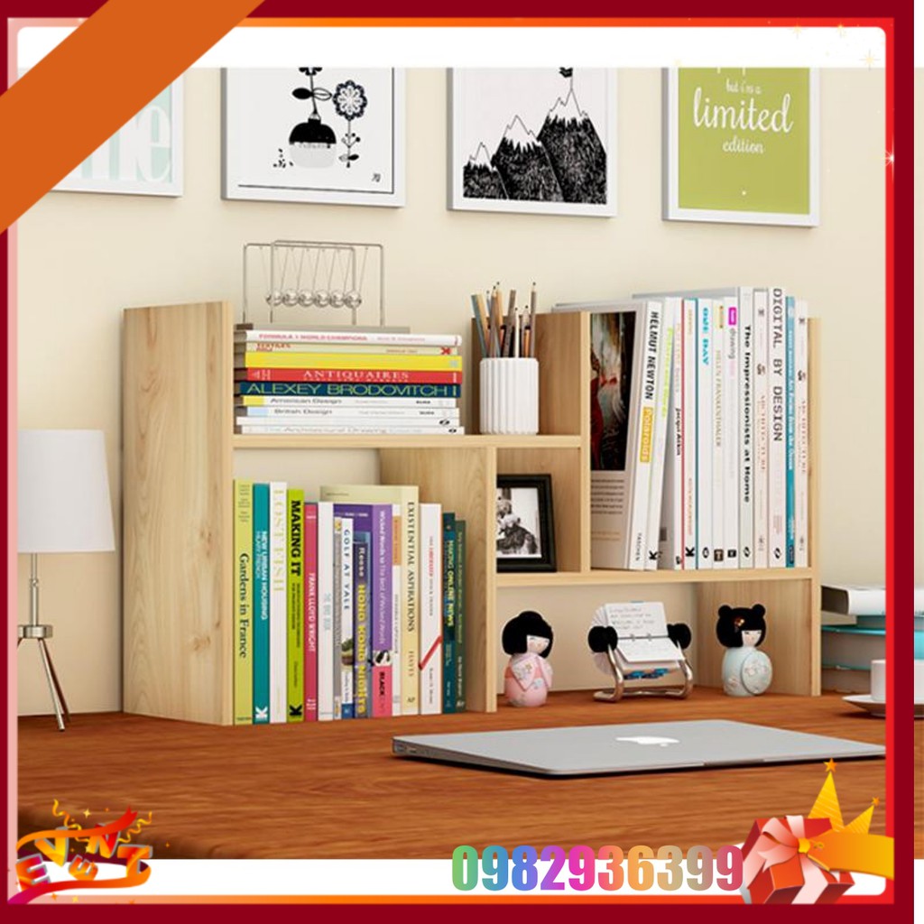 Giá Sách Để Bàn Để Đồ Lắp Ghép Đa Năng - Kệ Sách Gỗ Để Bàn Lắp Ghép Đa Năng – Kệ Gỗ Để Bàn Mini