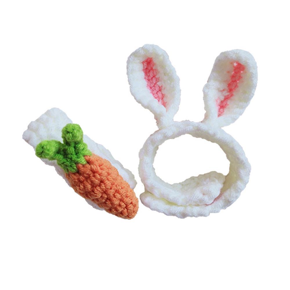 Vòng Đeo Tay Đan Len Thủ Công Hình Tai Thỏ / Cà Rốt / Gấu Dễ Thương Cho Học Sinh Back2Li