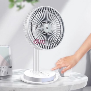 Quạt sạc có đèn led dp - 7627 3 chế độ mát, tích điện để bàn 7627