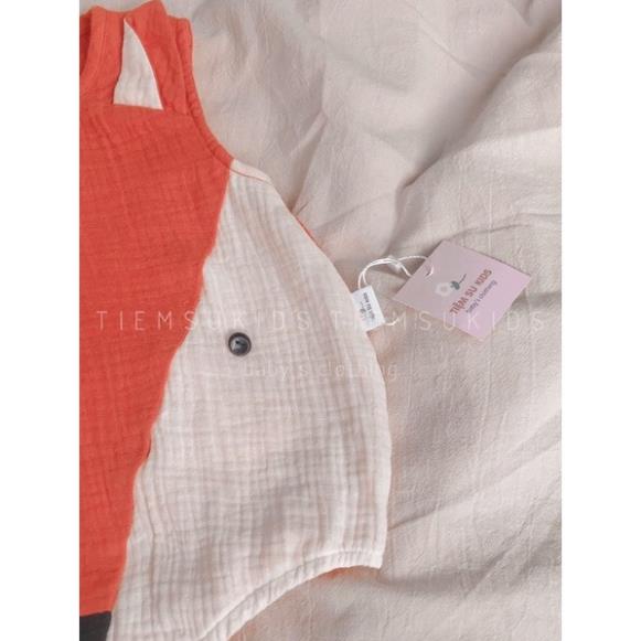 HÀNG TRẺ EM THIẾT KẾ - Body xô muslin cho bé hình mặt cáo