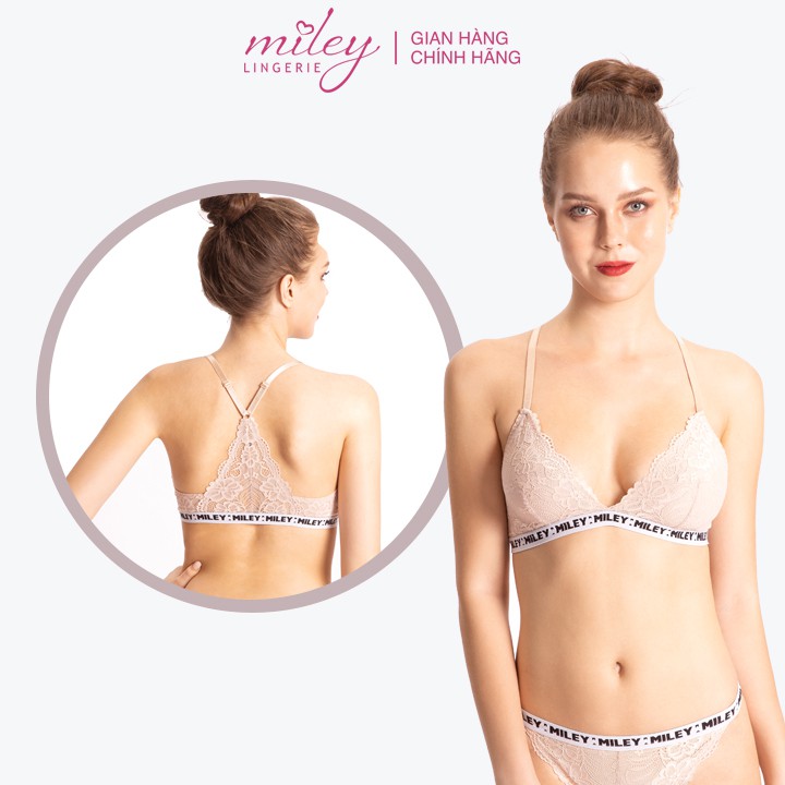 [QUÀ TẶNG 70K] Áo Ngực Bralette Ren Không Gọng Miley Lingerie Sporty Sexy_ BRL121150