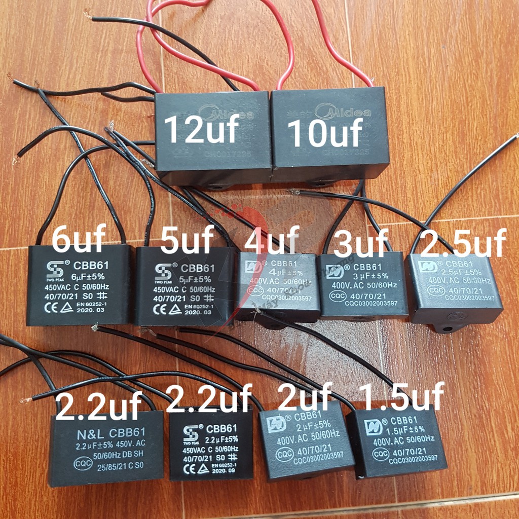 Tụ vuông CBB61 Tụ quạt trần