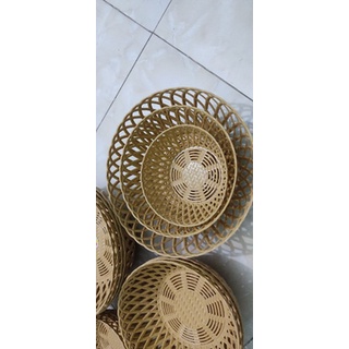 Set 5 rổ tròn mây size 3 cỡ lựa chọn hàng Cao cấp việt nhật