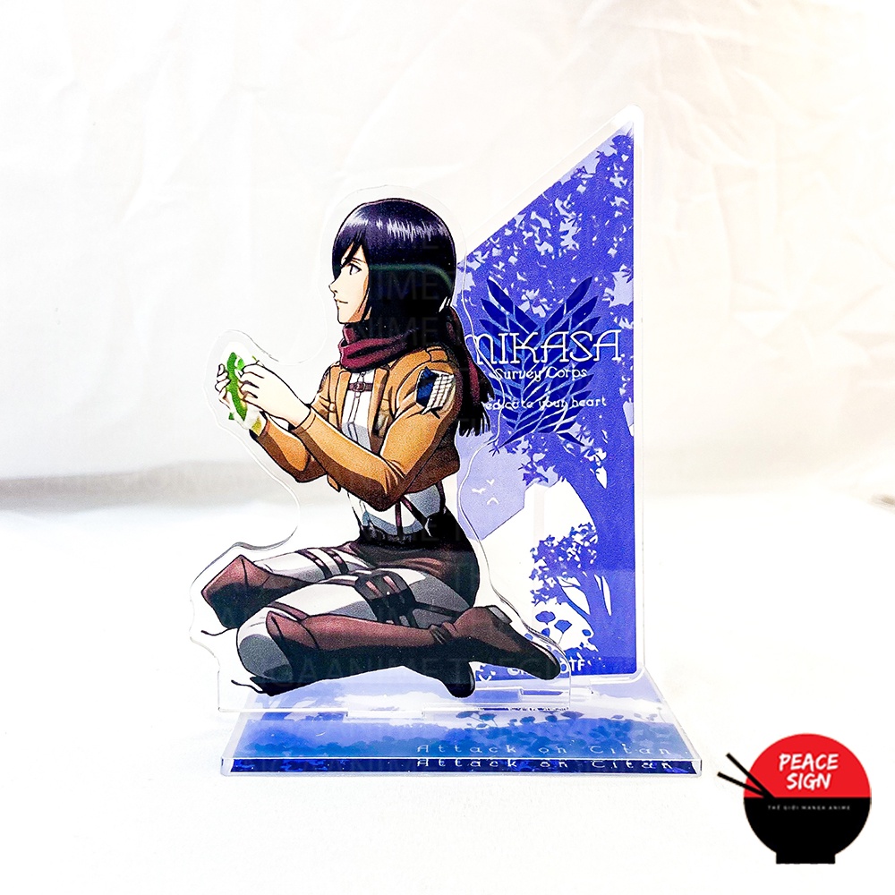 Mô hình nhân vật  ATTACK ON TITAN ver VÒNG HOA Đại Chiến Titan mica standee anime chibi trang trí trưng bày
