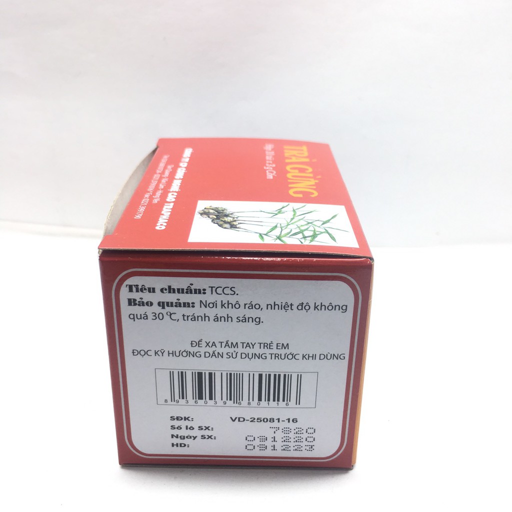 Trà gừng Traphaco hộp 10 túi