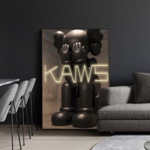 Tranh Chú Gấu bearbrick/ Kaws Treo Tường Phòng Khách/ Game Gaming/ Phòng Ngủ/ Quán Quần Áo/ Quà Tặng