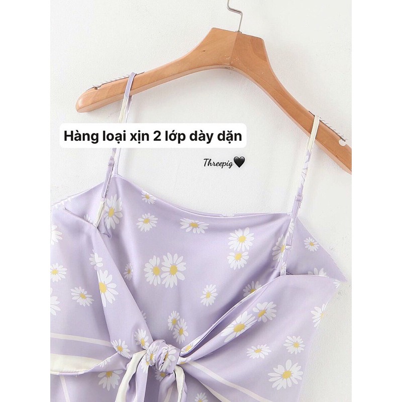 BANDANA TOP 2 LỚP  ~ Áo yếm khăn buộc có dây điều chỉnh