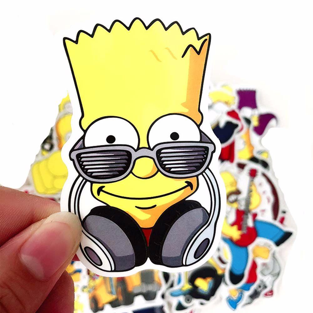 Nhãn Dán Trang Trí Hình Nhân Vật Hoạt Hình Simpson