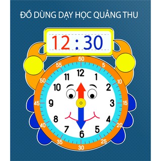 [Đồ dùng dạy học] Đồng hồ xoay kim hình cua