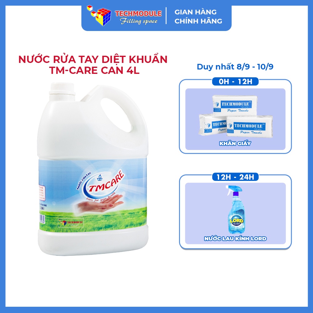 Nước rửa tay diệt khuẩn TM-Care can 4L