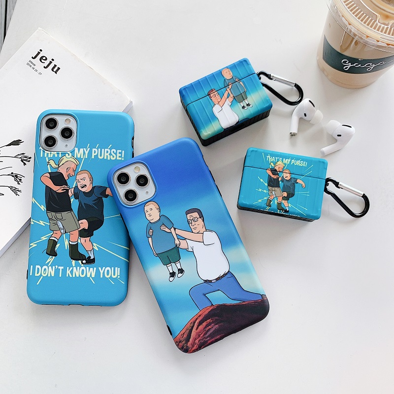 BOBBY HILL Funny emoji pack headphone case  Airpods earphone case 1 / 2 / 3 airpods Pro earphone case waterproof soft cove