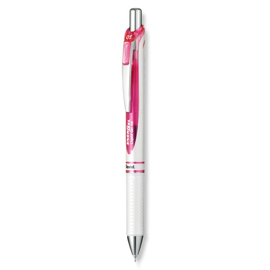 Bút Energel Bấm Pentel Vỏ trắng  BL77PW | 5 màu vỏ | Siêu mượt
