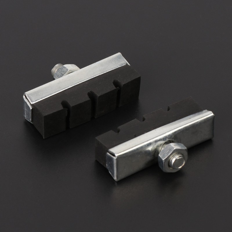 Má phanh chữ V bằng cao su màu đen siêu bền cho xe đạp leo núi chất lượng