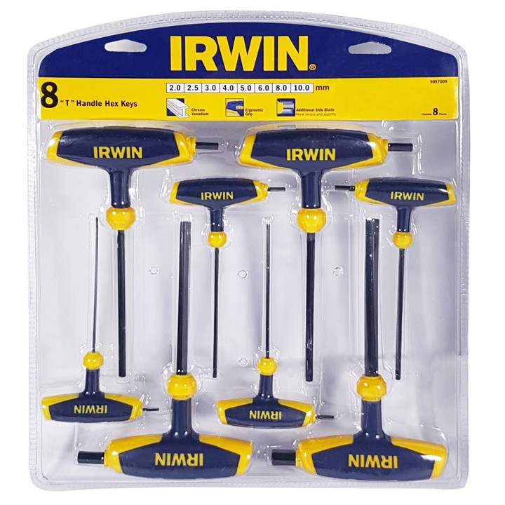 Bộ Lục Giác Chữ T 8 Chi Tiết Irwin 9097009