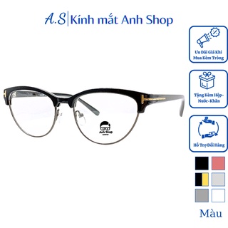 Kính mắt mèo nam nữ chất liệu kim loại kết hợp nhựa dày dặn 5266