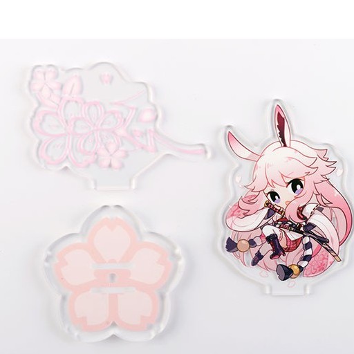 ( ORDER ) Mô hình Acrylic Standee Yae Sakura &amp; Kallen Kaslana Chibi Honkai Impact 3 trang trí trưng bày anime chibi