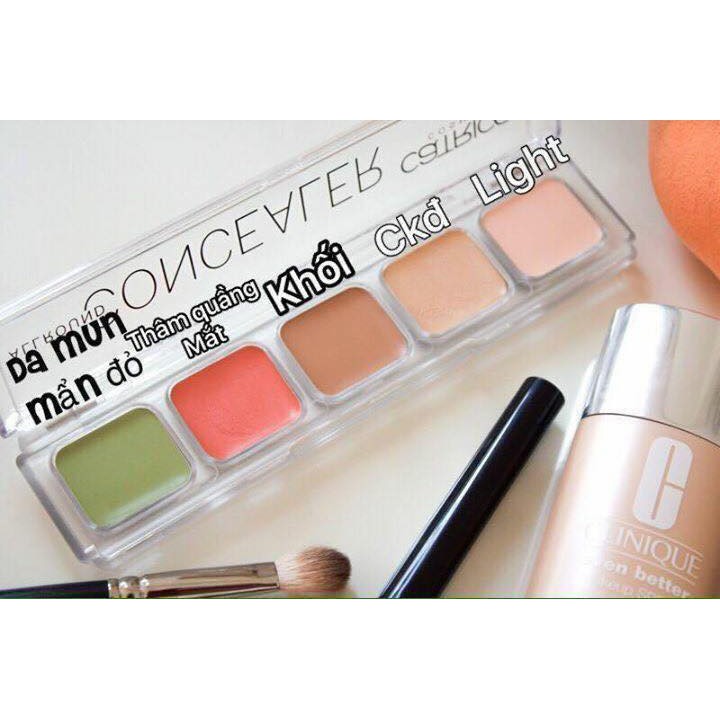 Bảng Che Khuyết điểm 5 O Mau Catrice All Round Concealer Palette