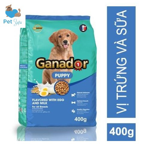 2 gói ganador vị trứng sữa gói 400gr