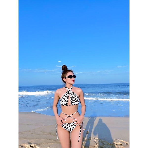 [ MẪU MỚI] Bikini 2 mảnh bò sữa dễ thương