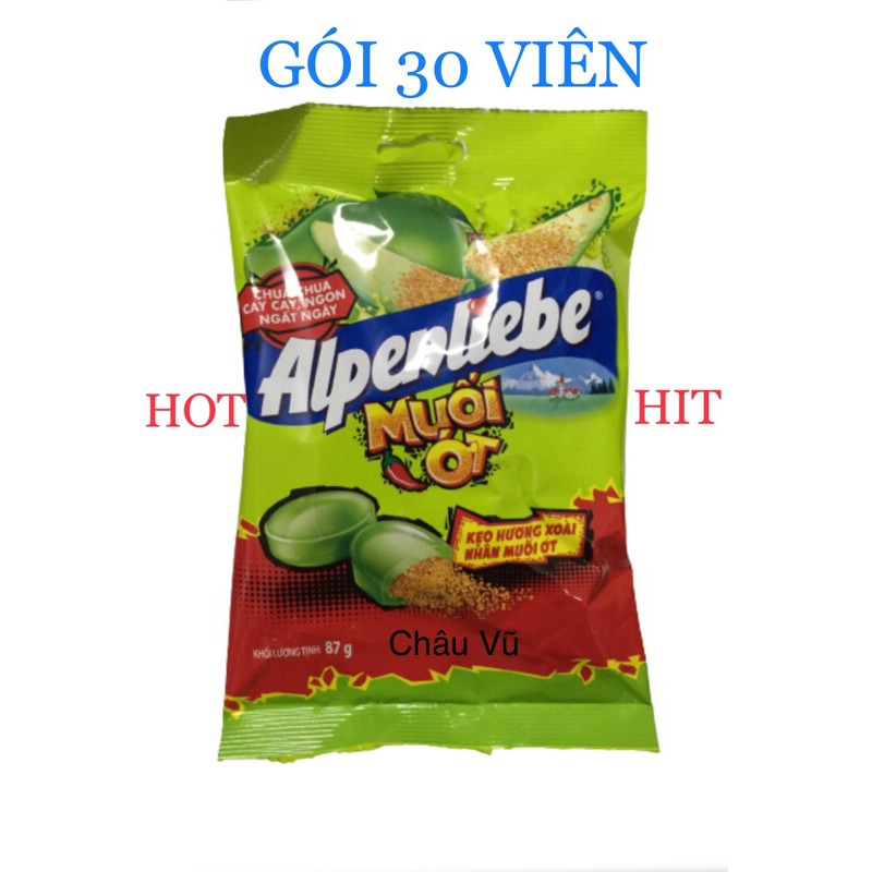 [Mã 156FMCGSALE hoàn 8% đơn 500K] [FLASH SALE] Kẹo Alpenliebe Hương Xoài Nhân Muối Ớt Gói 30 Viên