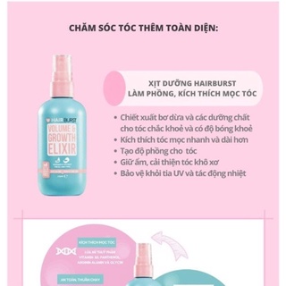 xịt dưỡng tóc hair burst