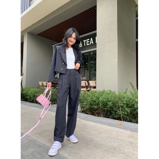 Set blazer + quần ống suôn