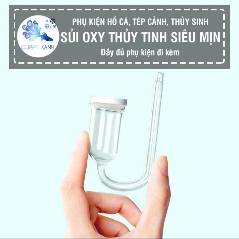 Cốc sủi oxy nano siêu mịn bằng thủy tinh - Cốc sủi oxy nepall