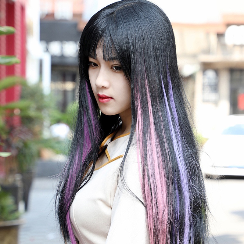 Tóc giả nối dài tự nhiên hợp thời trang cho nữ nhiều màu sắc tùy chọn