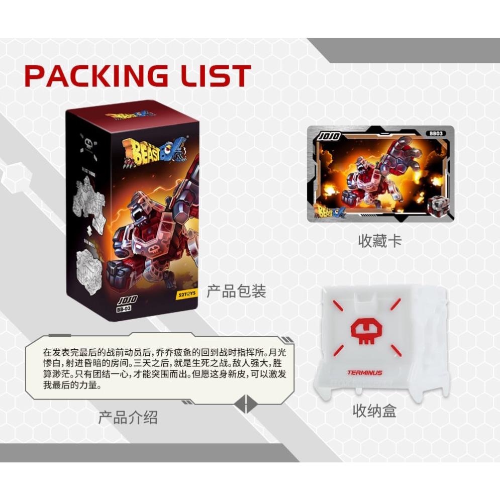 Mô hình 52Toys Beastbox BB-03 JOJO FIN Limited