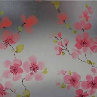 Giấy dán kiếng/ dán kính hoa đỏ hồng
