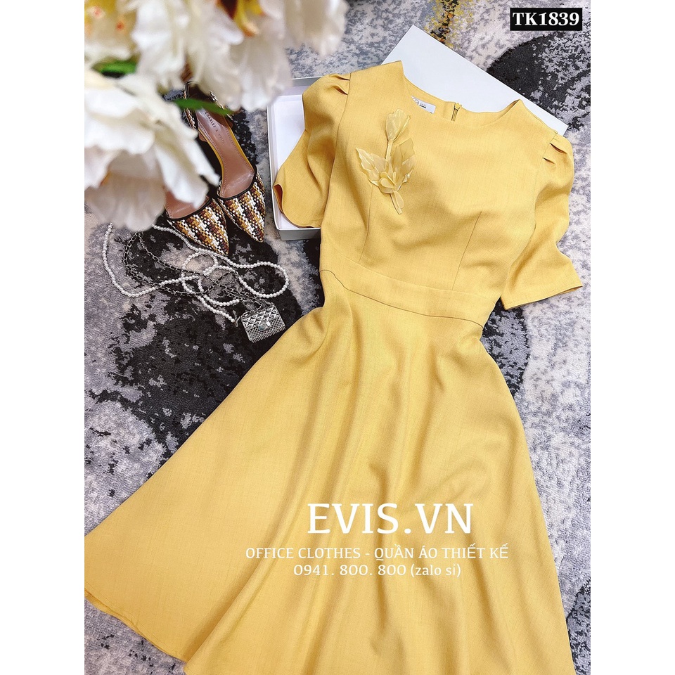 Đầm đính hoa voan cao cấp siêu sang chảnh TK1839