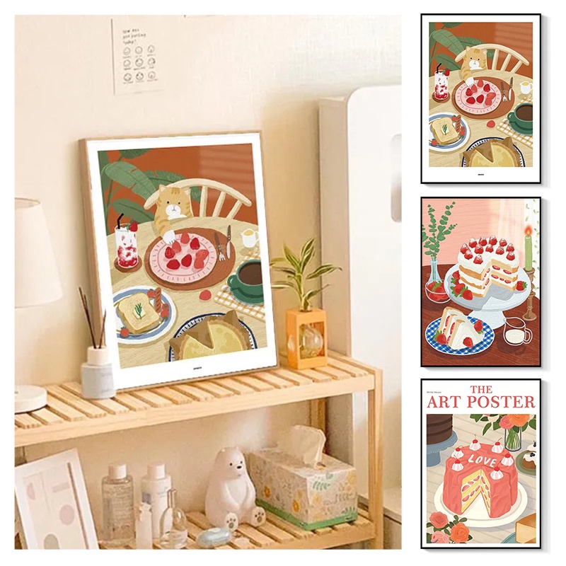 Tranh Vải Canvas Treo Tường Chống Thấm Nước Phong Cách Bắc Âu Độc Đáo